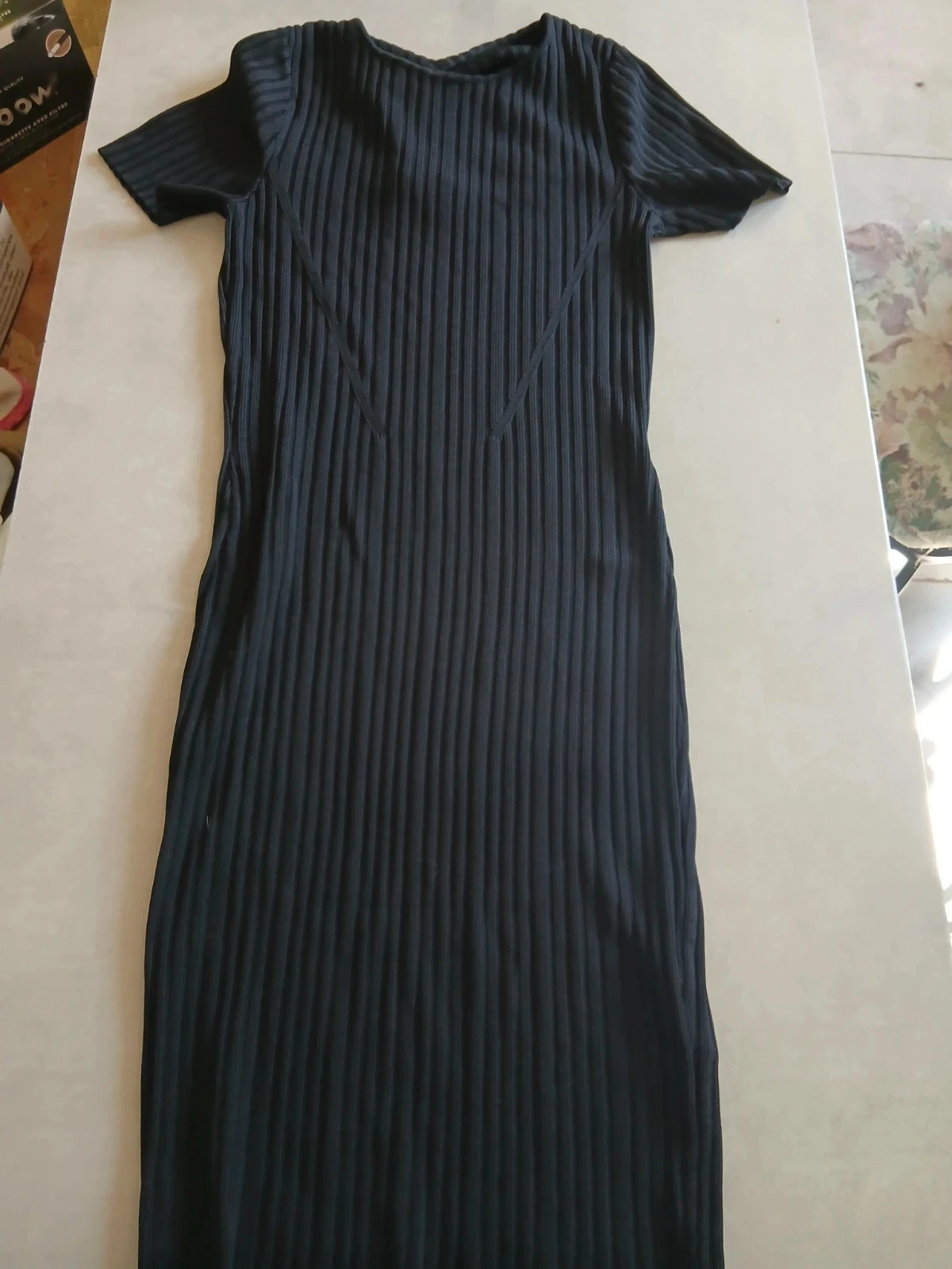 GUESS Black Ribbed Dress - Brand New with Tag – photo 6
